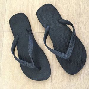 Havaianas Black Top Flip Flops
